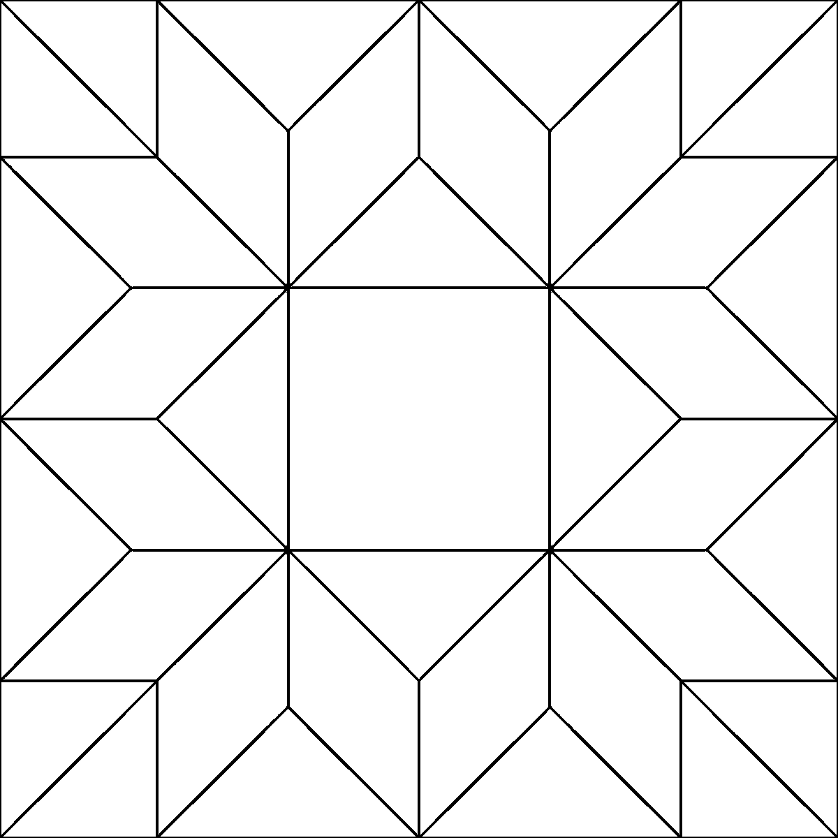 Pattern 11, Altar Steps barn quilt pattern thumbnail
